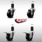 Service Caster 3'' SS Phenolic Swivel 1-5/8'' Expand Stem Caster Set 2 Total Lock Brakes, 4PK SCC-SSEXTTL20S314-PHS-2-S-2-158 - alternate 5